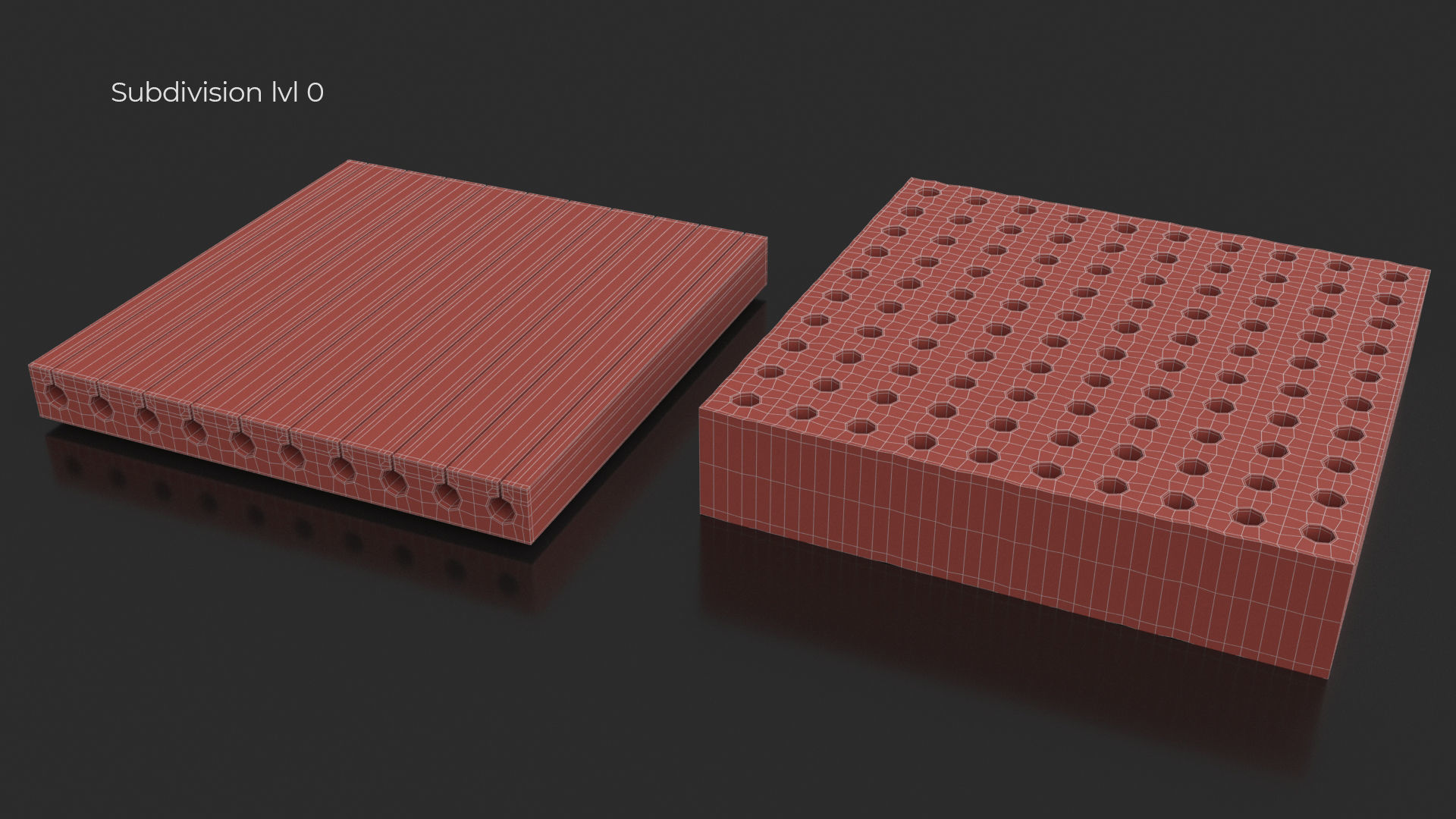 Mattress elements parts editable pack collection 3D model_16