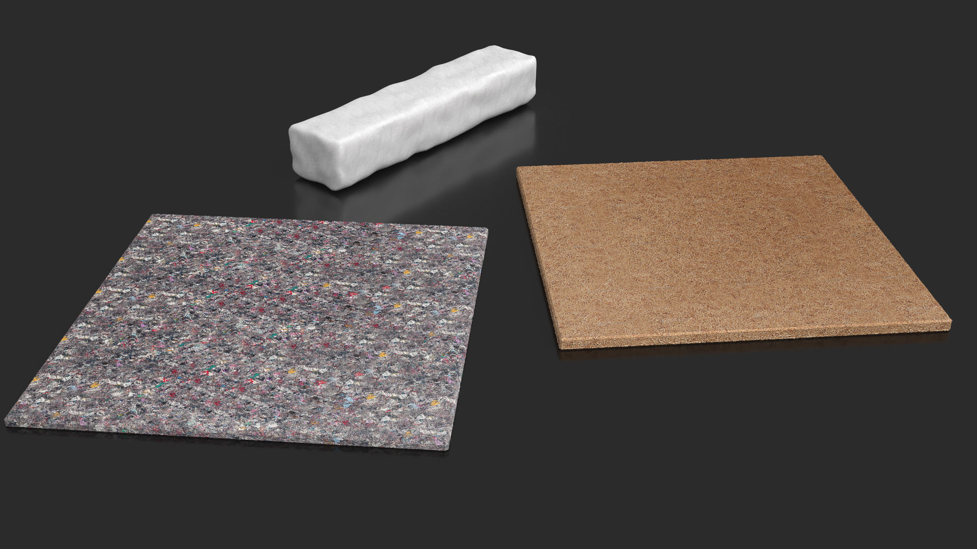 Mattress elements parts editable pack collection 3D model_9