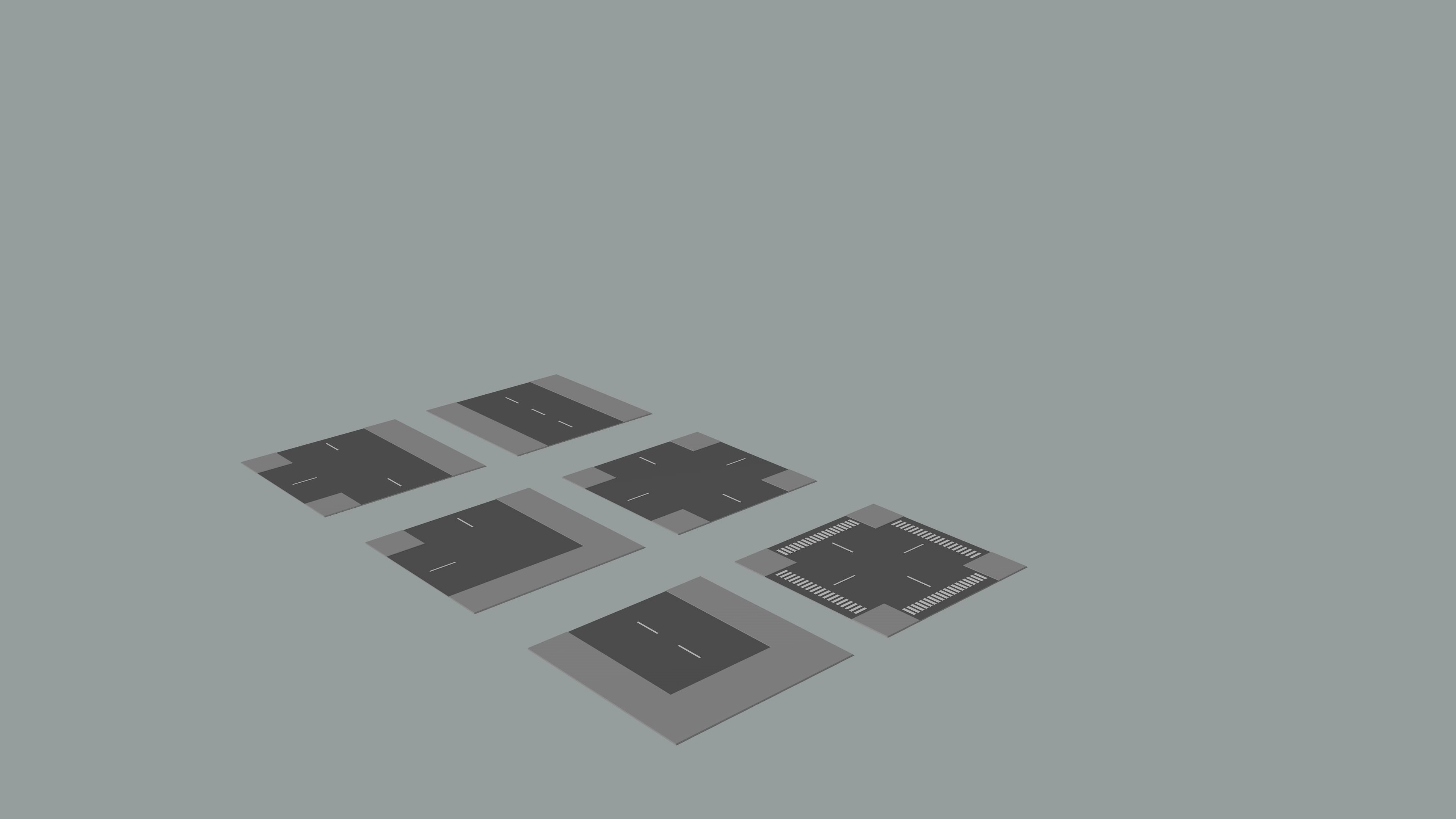 Cartoon low-Poly metropolis Low-poly 3D model_30