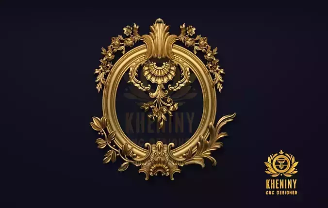 Classic decor ornament v-3D model 26