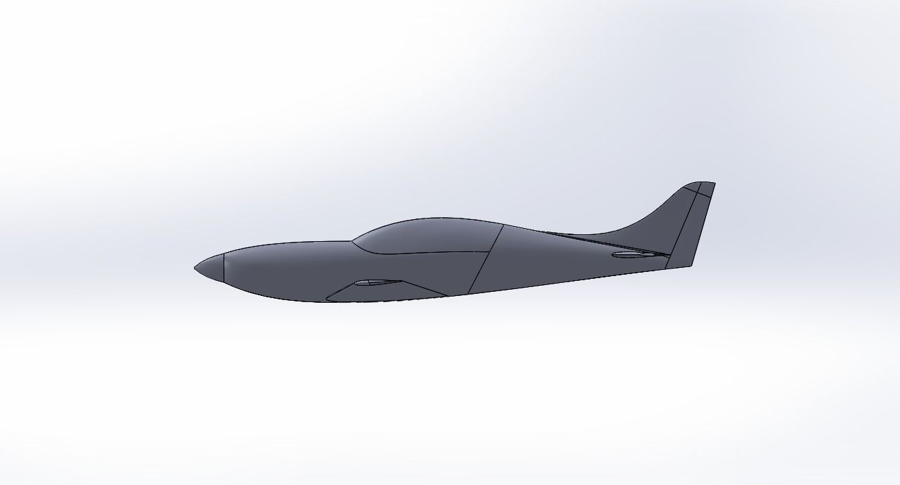 Speedy aircraft 3D print model_4