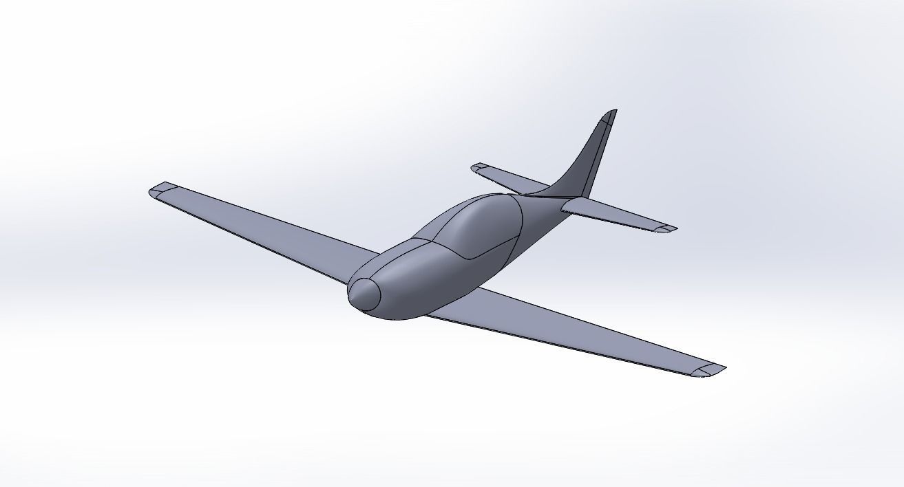 Speedy aircraft 3D print model_5