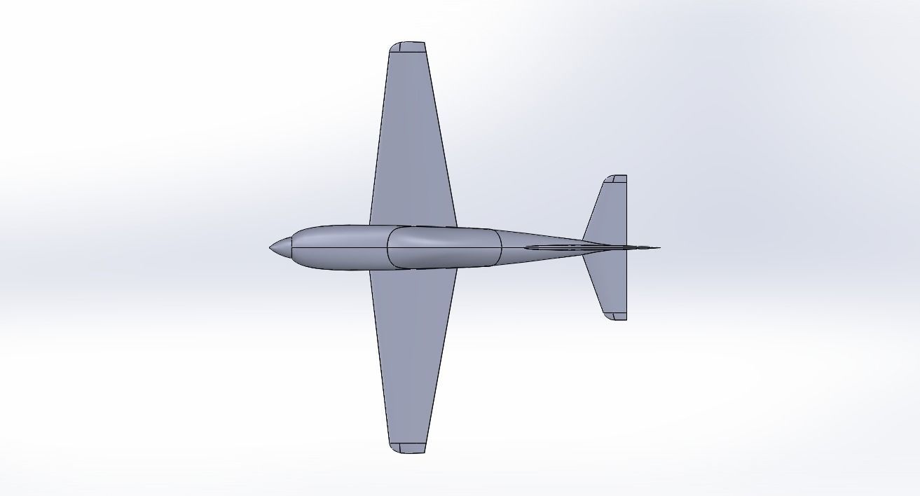 Speedy aircraft 3D print model_3