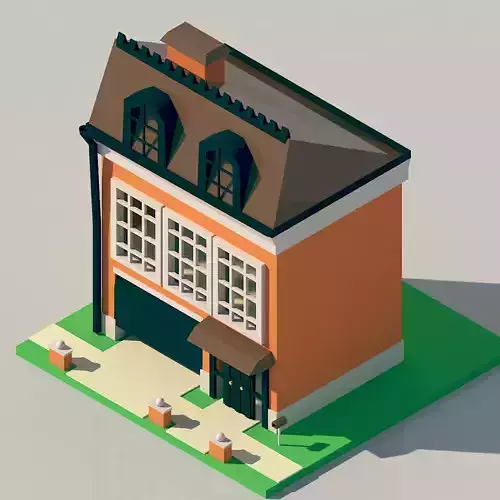 House Low-poly 3D model