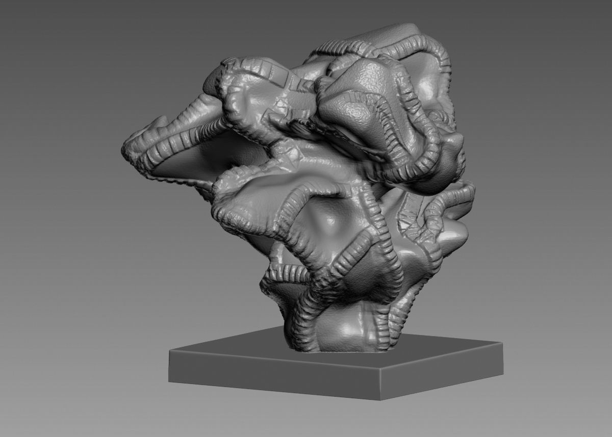 Modern Abstract Decorative sculpture 3d print model 3D print model_26