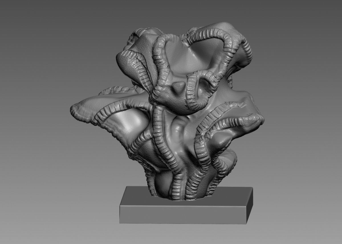 Modern Abstract Decorative sculpture 3d print model 3D print model_16