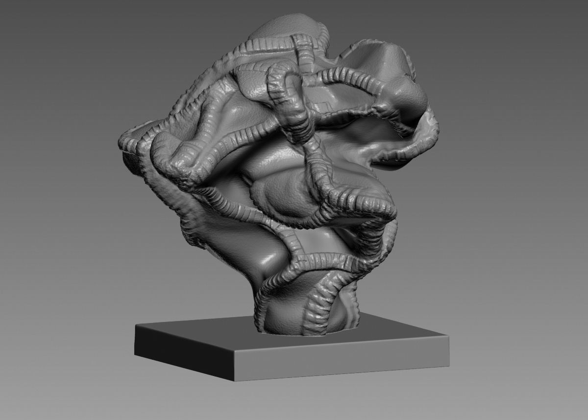 Modern Abstract Decorative sculpture 3d print model 3D print model_36