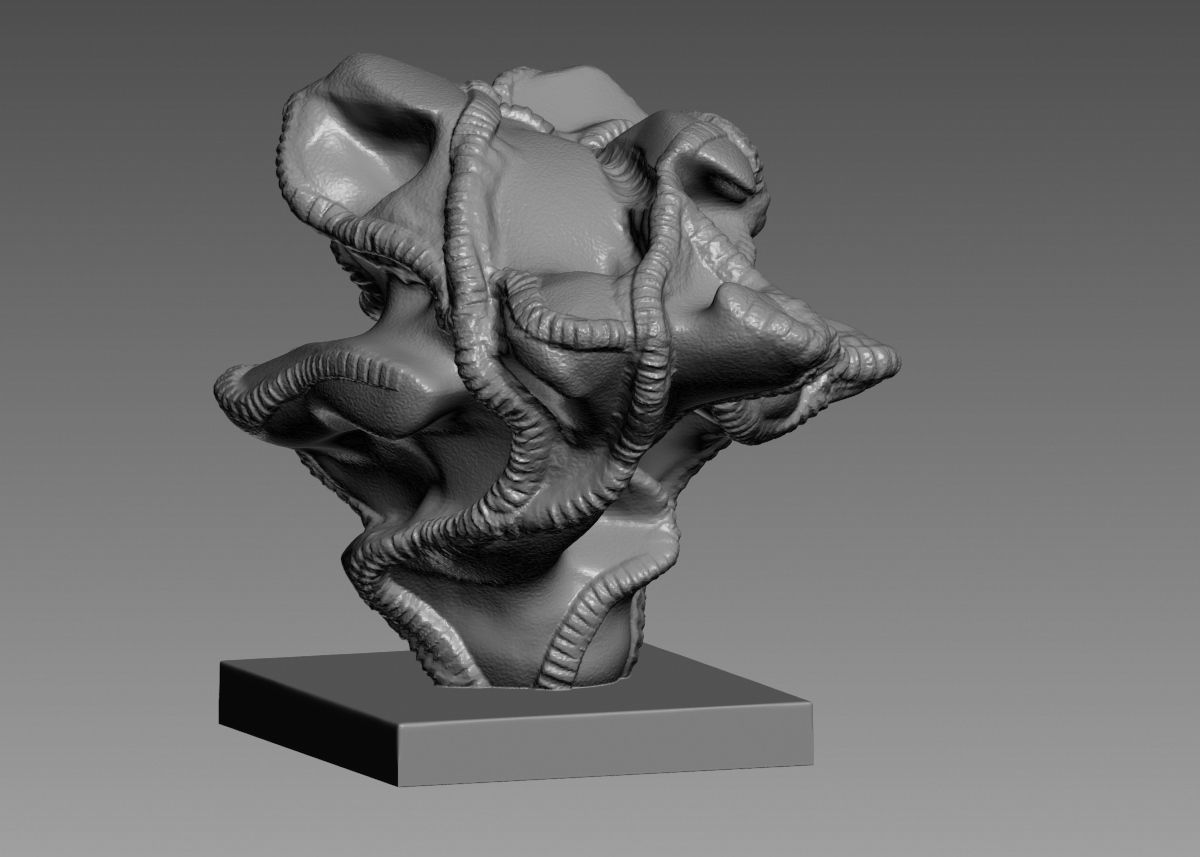 Modern Abstract Decorative sculpture 3d print model 3D print model_50