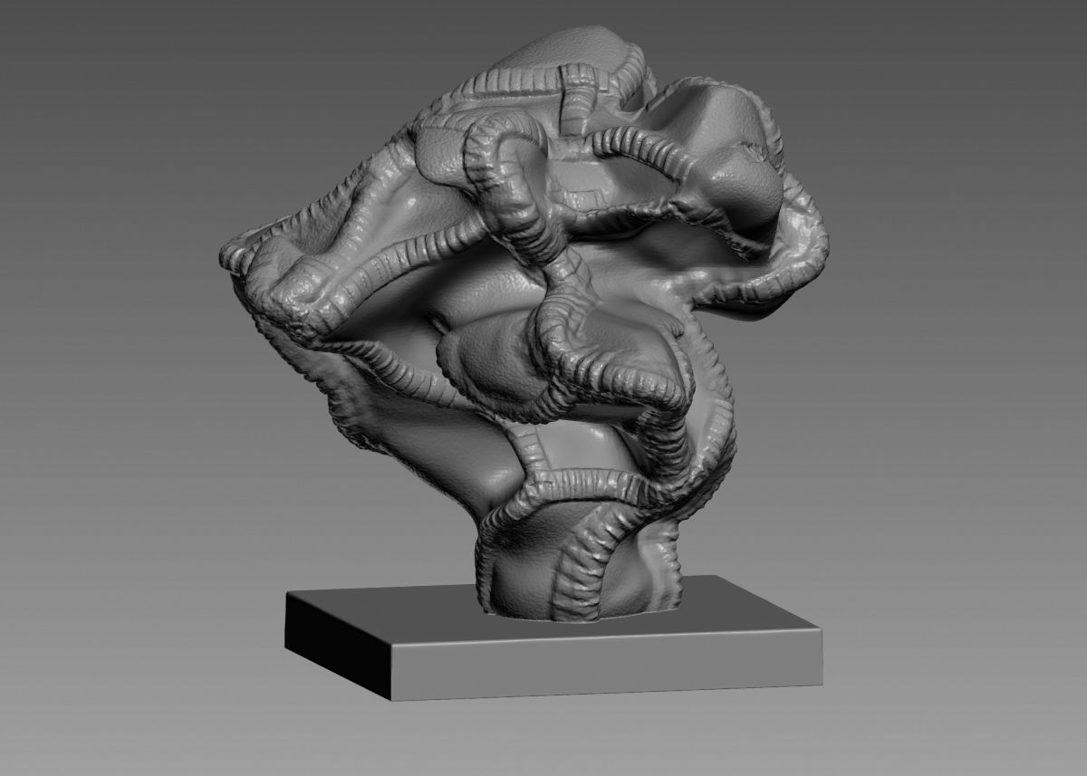 Modern Abstract Decorative sculpture 3d print model 3D print model_34