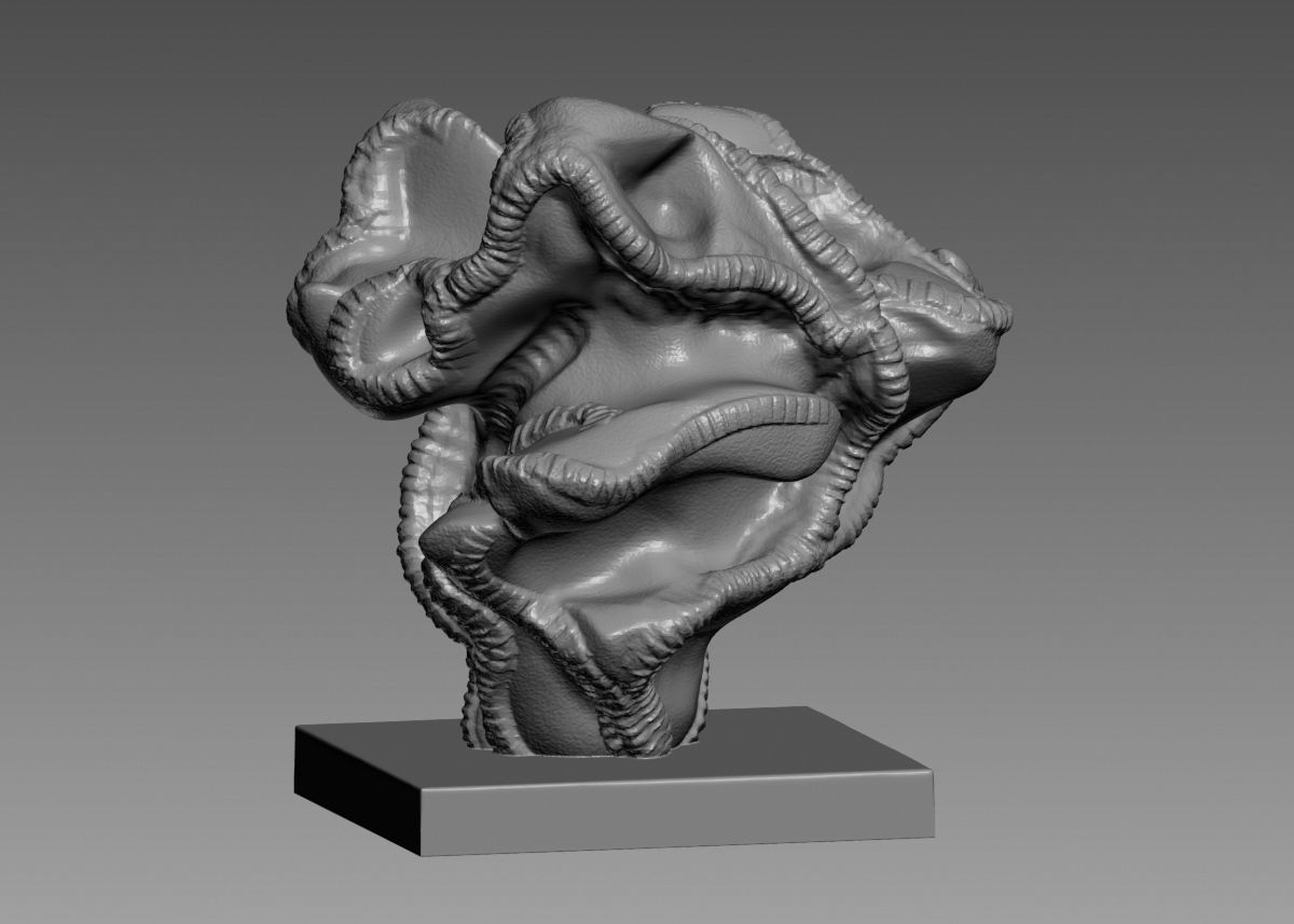 Modern Abstract Decorative sculpture 3d print model 3D print model_64