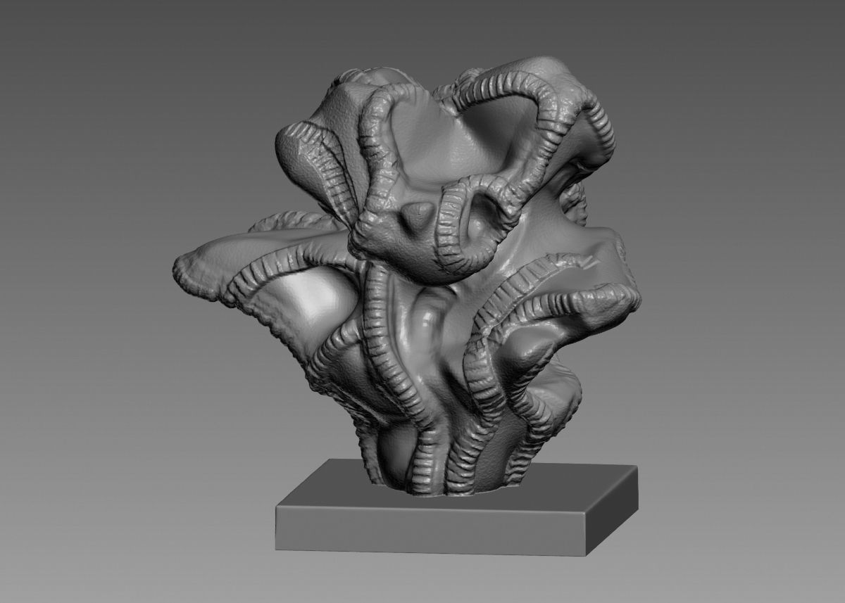 Modern Abstract Decorative sculpture 3d print model 3D print model_15