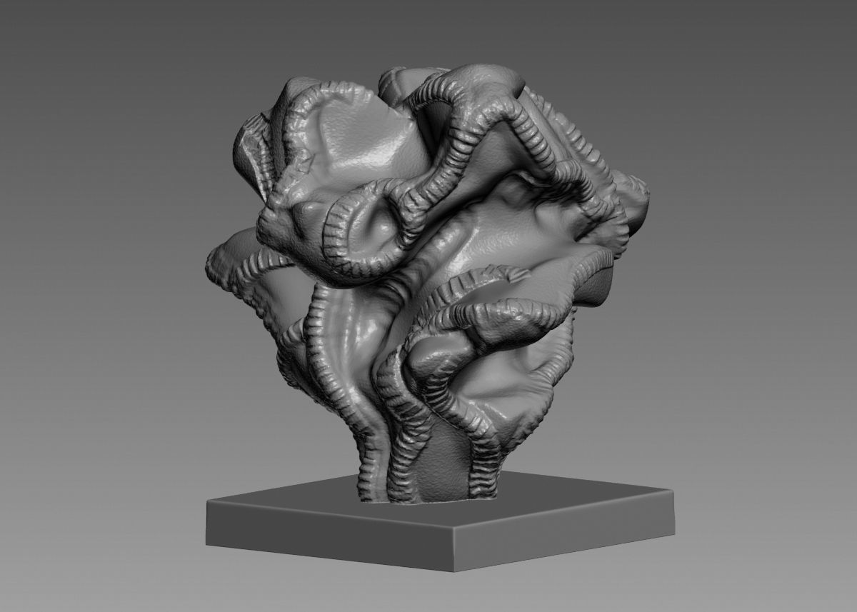 Modern Abstract Decorative sculpture 3d print model 3D print model_10
