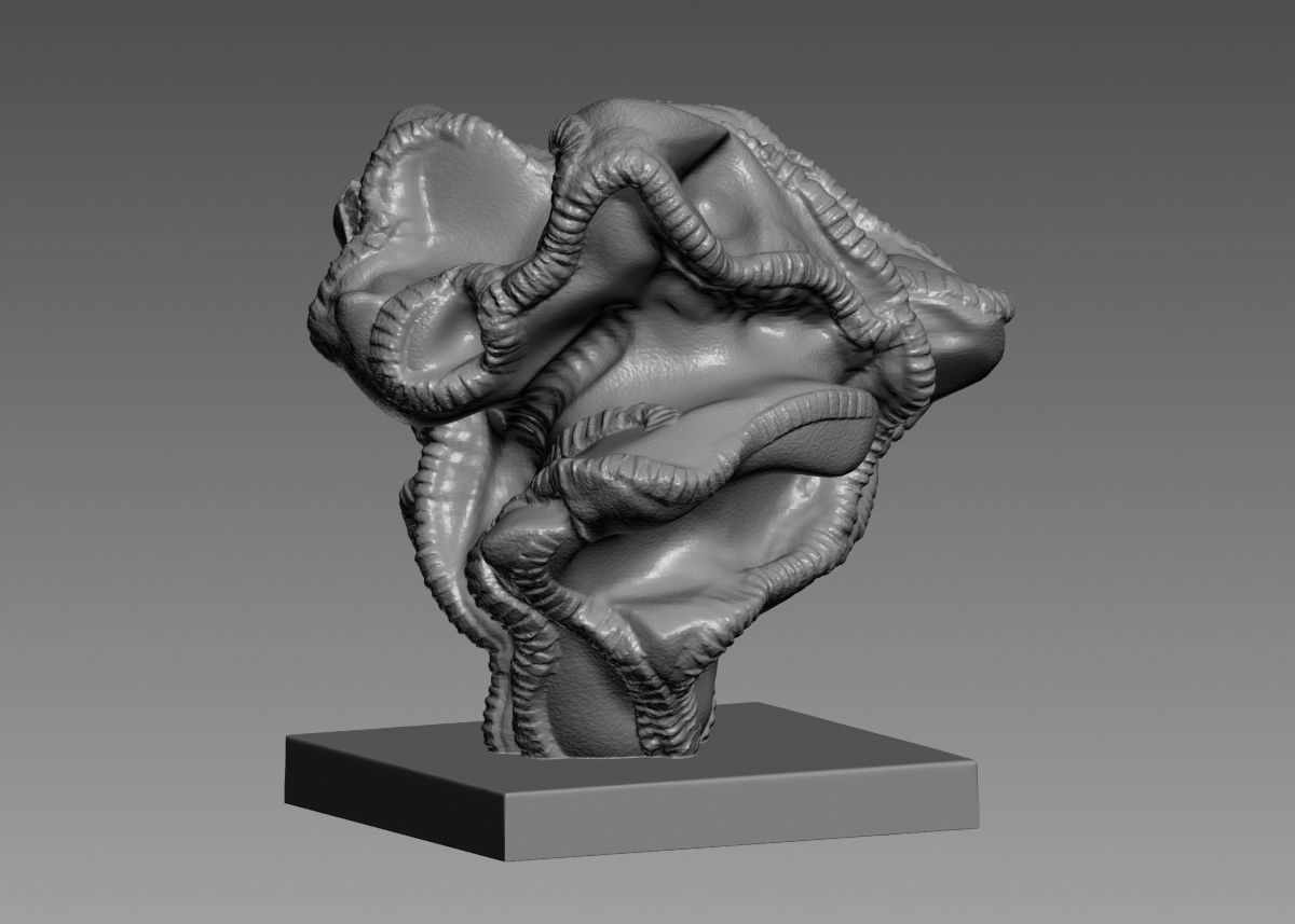 Modern Abstract Decorative sculpture 3d print model 3D print model_6