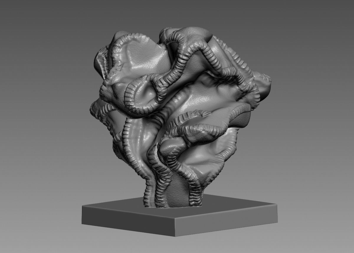 Modern Abstract Decorative sculpture 3d print model 3D print model_9
