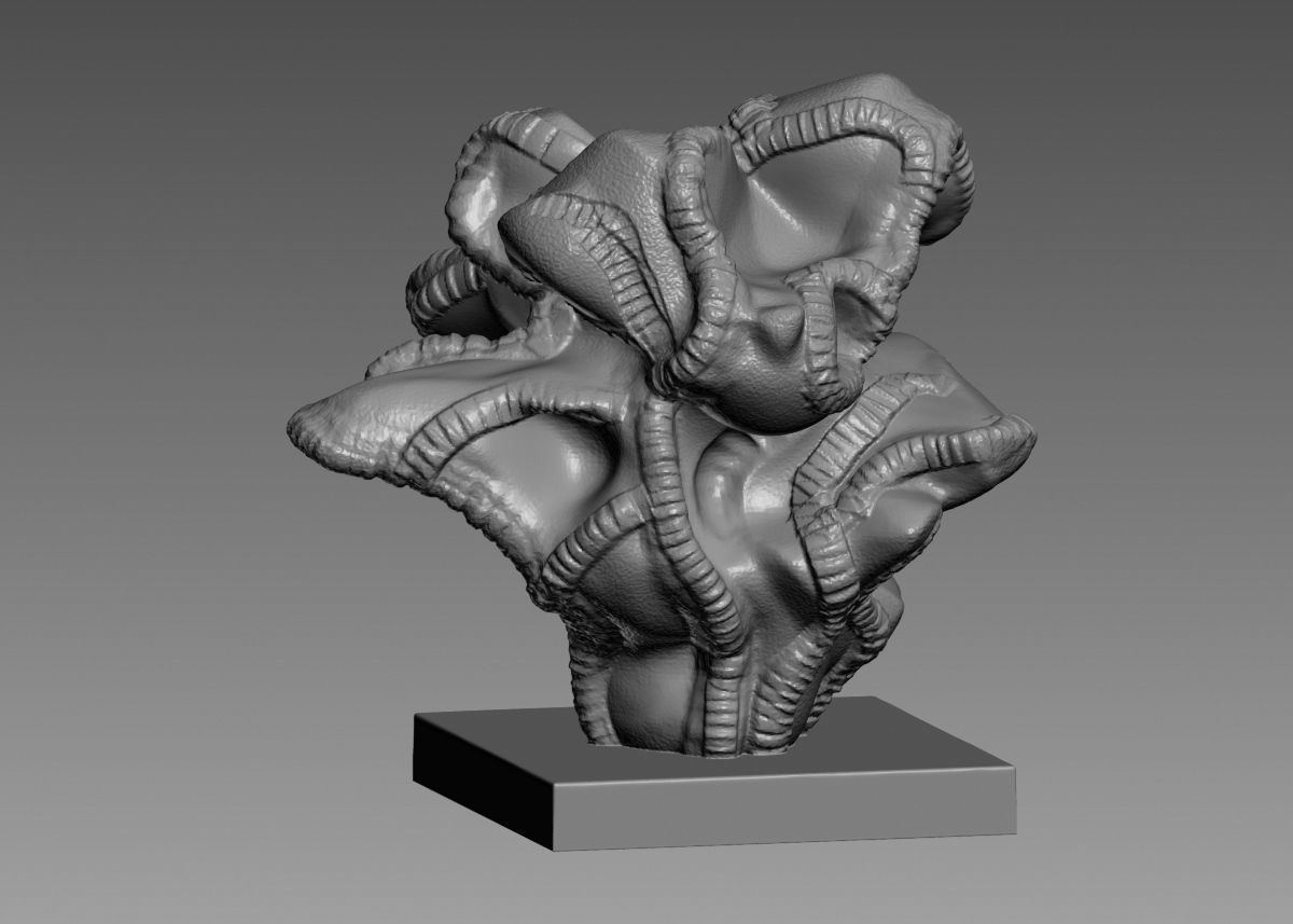 Modern Abstract Decorative sculpture 3d print model 3D print model_19