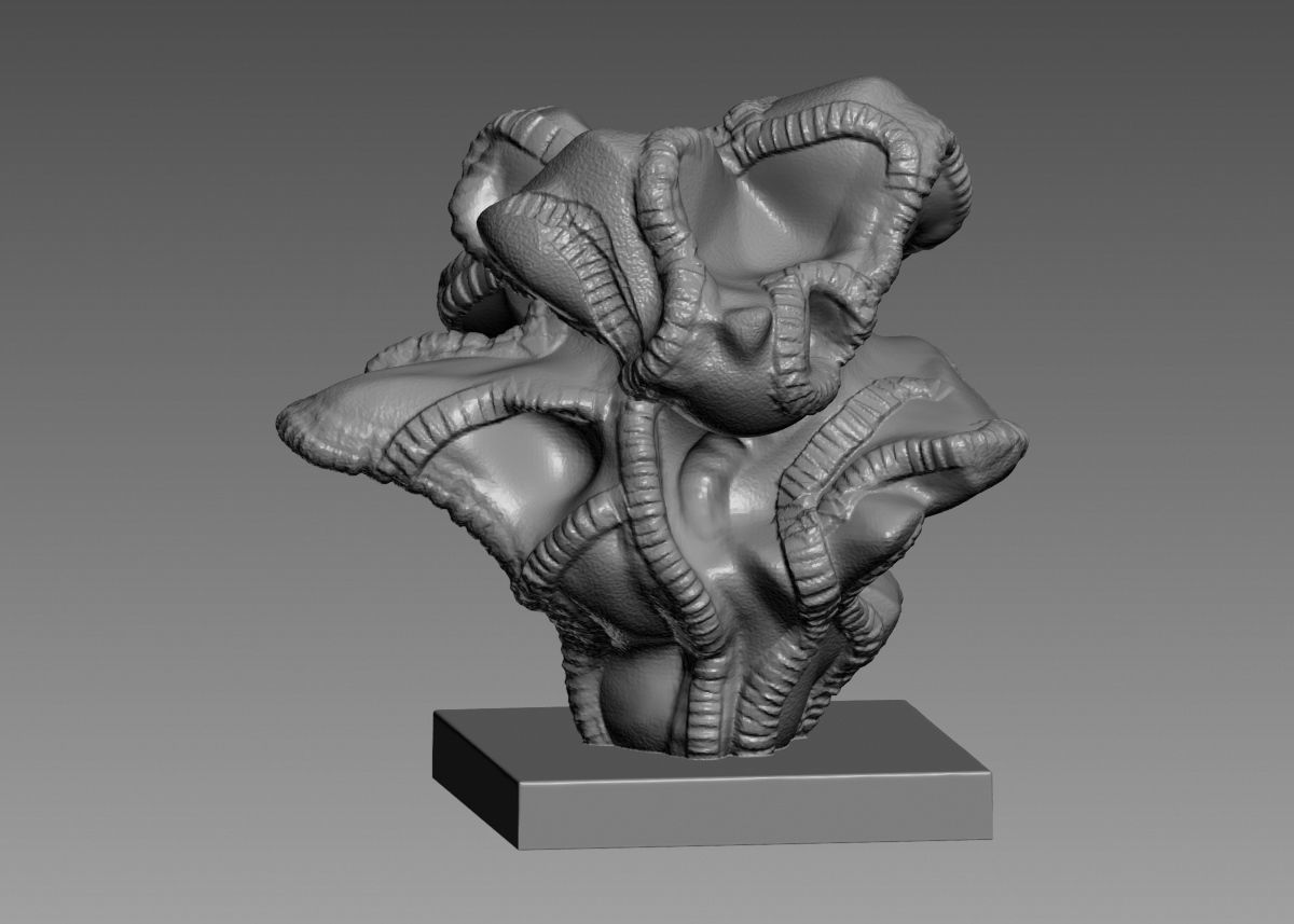 Modern Abstract Decorative sculpture 3d print model 3D print model_18
