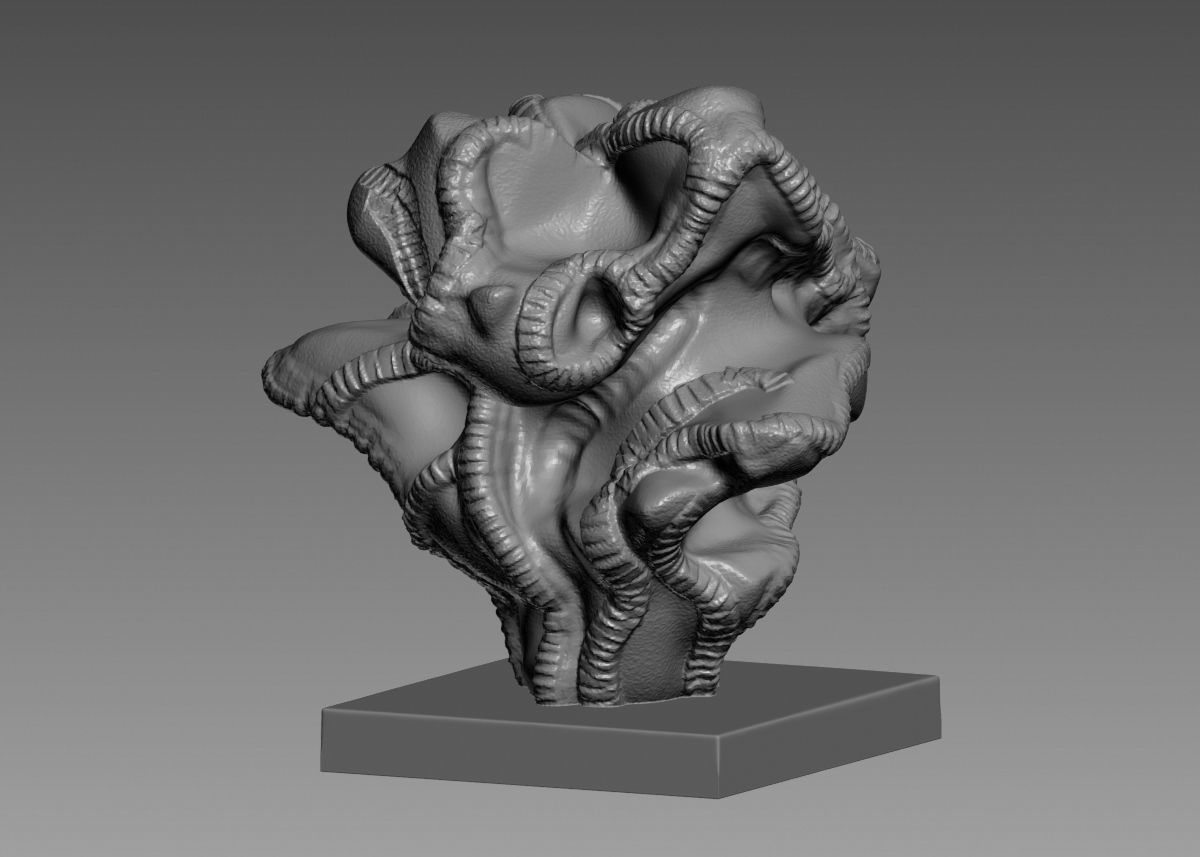 Modern Abstract Decorative sculpture 3d print model 3D print model_12