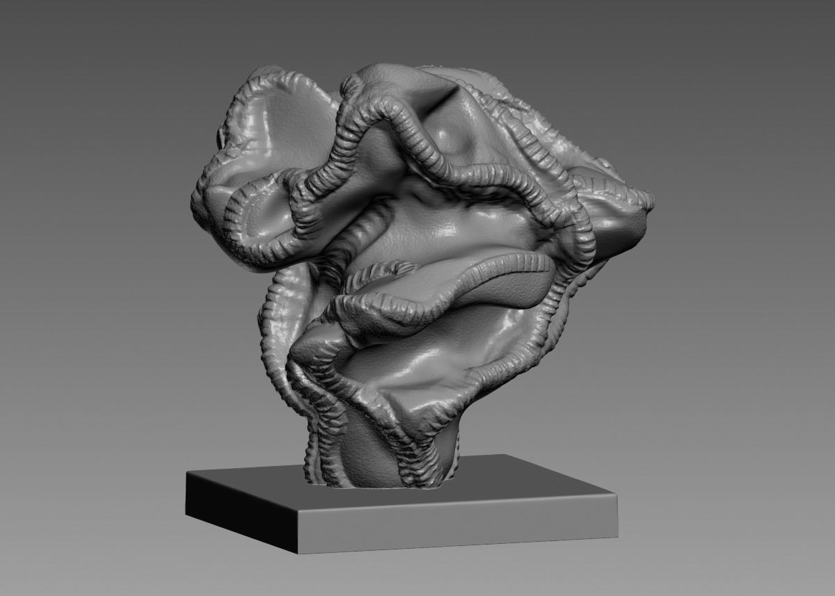 Modern Abstract Decorative sculpture 3d print model 3D print model_65