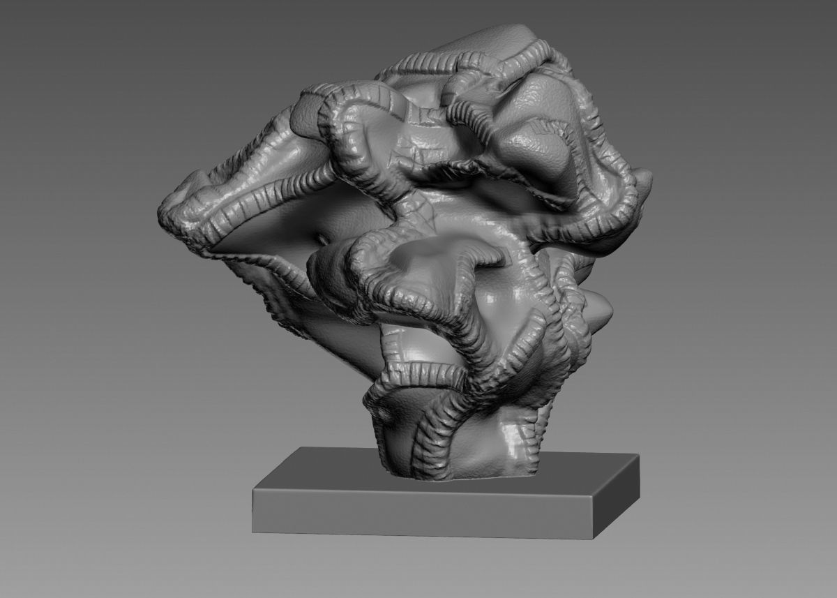 Modern Abstract Decorative sculpture 3d print model 3D print model_30