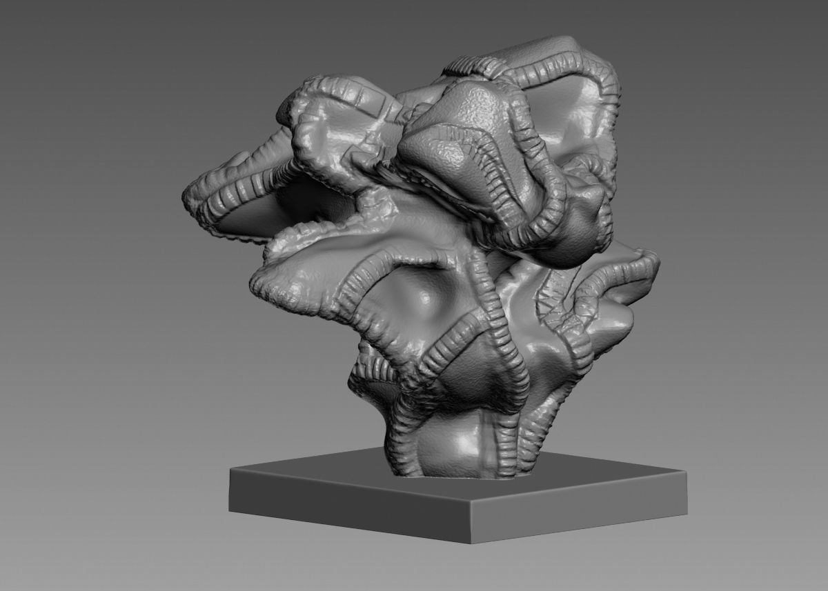 Modern Abstract Decorative sculpture 3d print model 3D print model_24