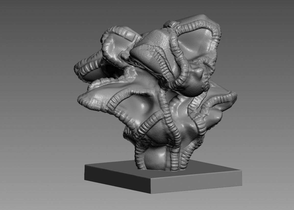 Modern Abstract Decorative sculpture 3d print model 3D print model_22