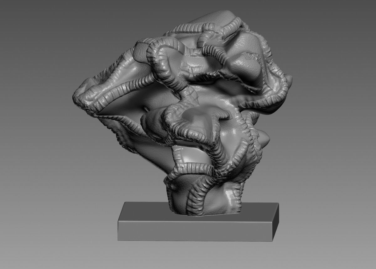 Modern Abstract Decorative sculpture 3d print model 3D print model_31