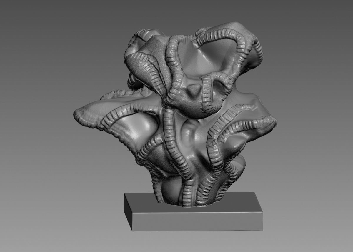 Modern Abstract Decorative sculpture 3d print model 3D print model_17