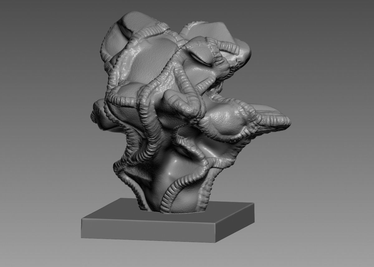 Modern Abstract Decorative sculpture 3d print model 3D print model_44