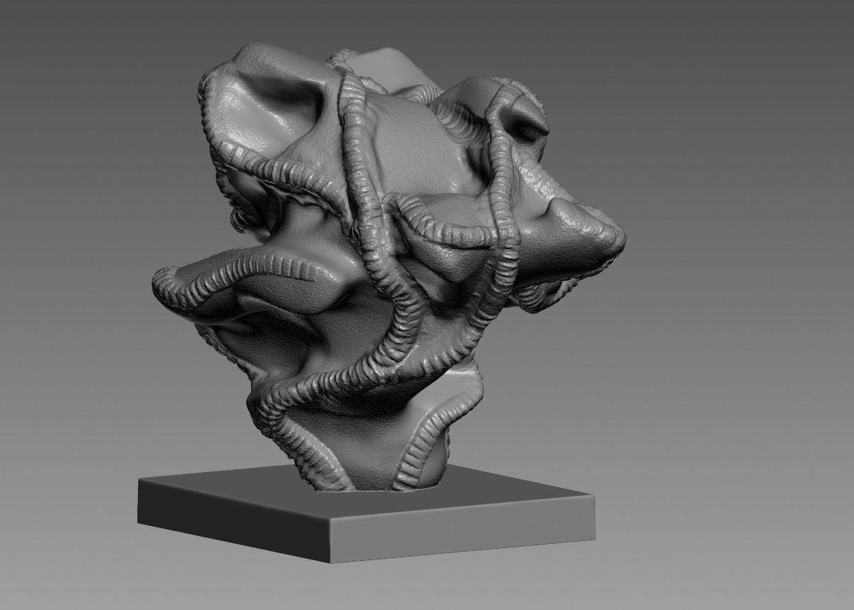 Modern Abstract Decorative sculpture 3d print model 3D print model_52