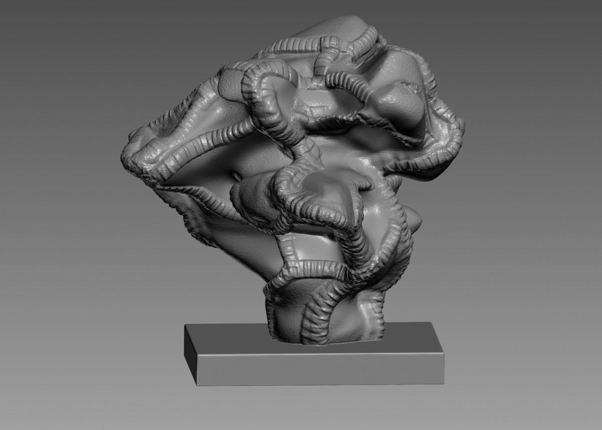 Modern Abstract Decorative sculpture 3d print model 3D print model_32