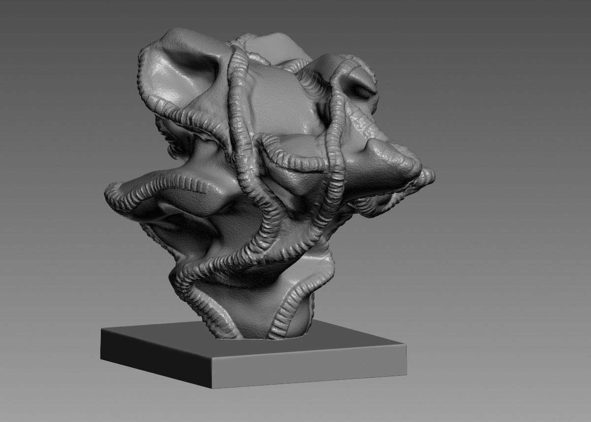 Modern Abstract Decorative sculpture 3d print model 3D print model_51
