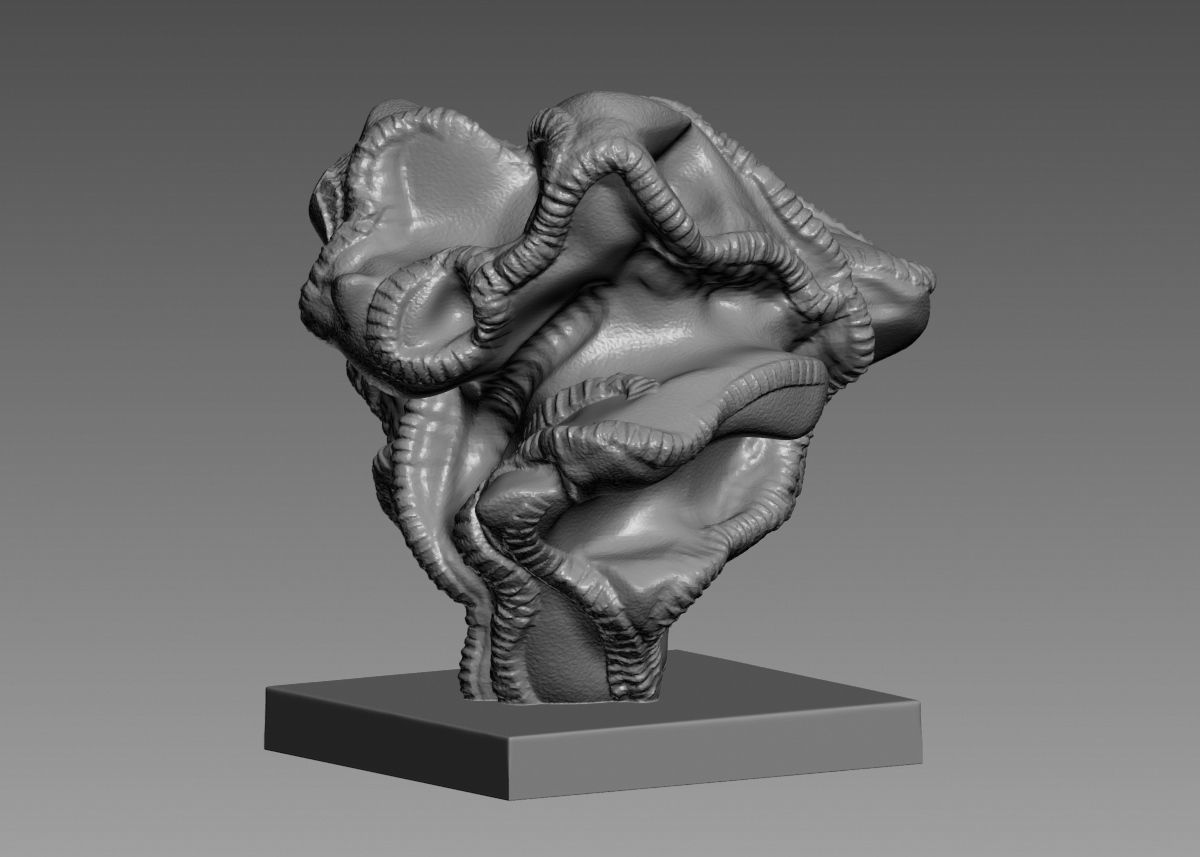 Modern Abstract Decorative sculpture 3d print model 3D print model_7
