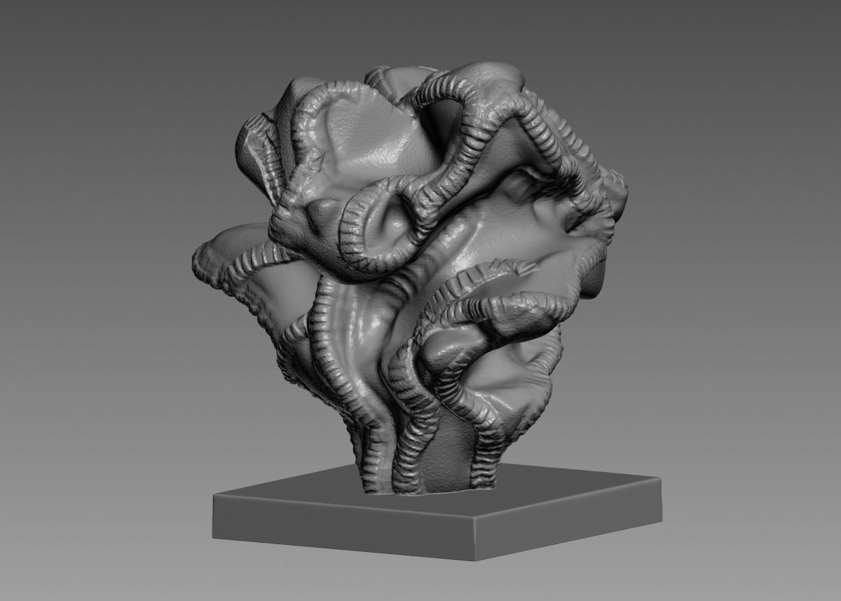 Modern Abstract Decorative sculpture 3d print model 3D print model_11
