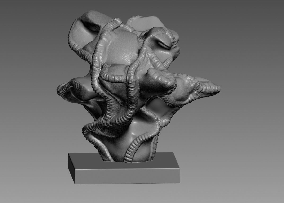 Modern Abstract Decorative sculpture 3d print model 3D print model_47