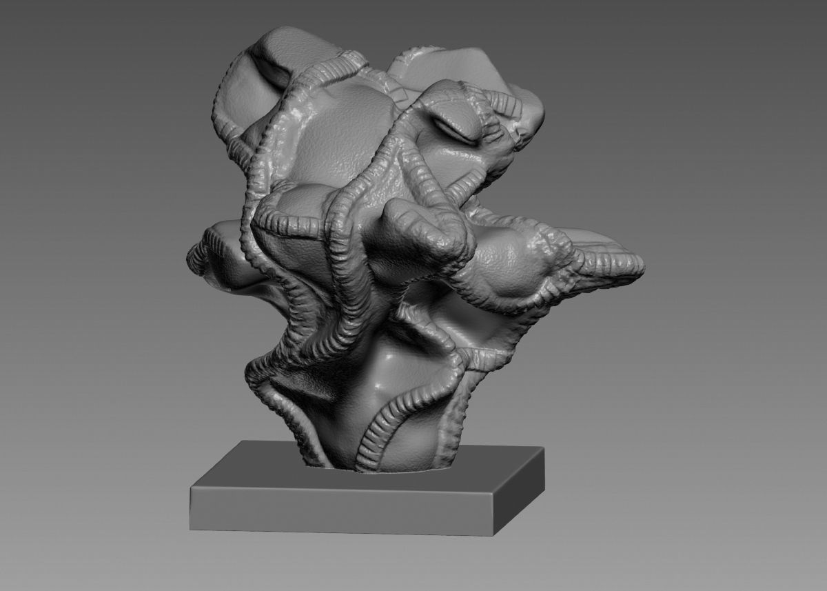 Modern Abstract Decorative sculpture 3d print model 3D print model_45