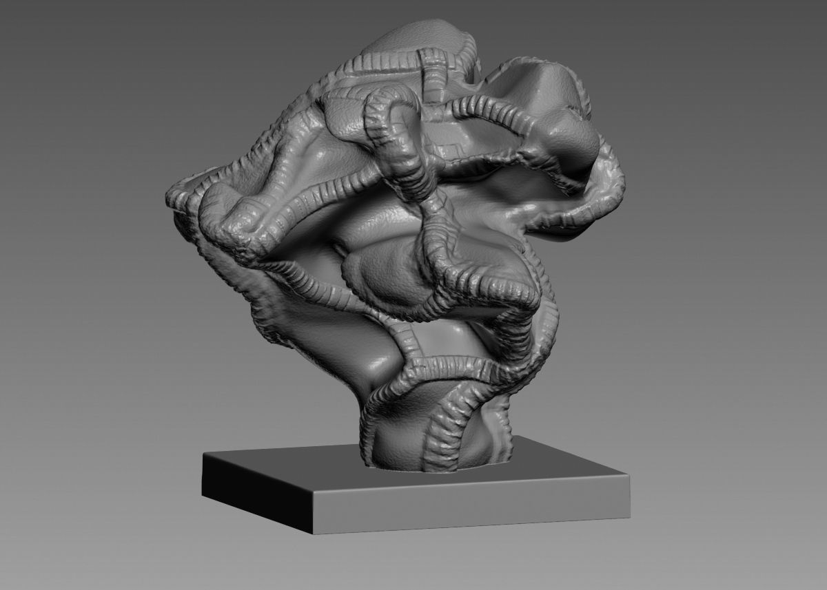 Modern Abstract Decorative sculpture 3d print model 3D print model_35