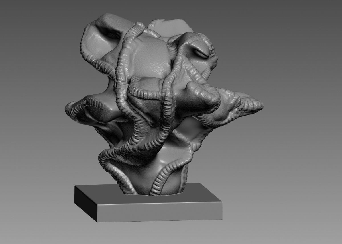 Modern Abstract Decorative sculpture 3d print model 3D print model_48