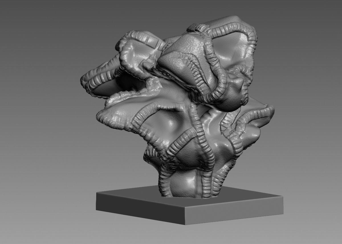 Modern Abstract Decorative sculpture 3d print model 3D print model_23
