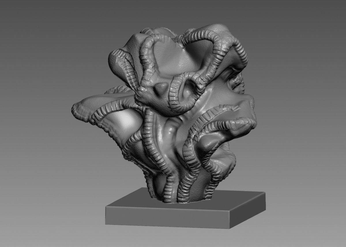 Modern Abstract Decorative sculpture 3d print model 3D print model_14