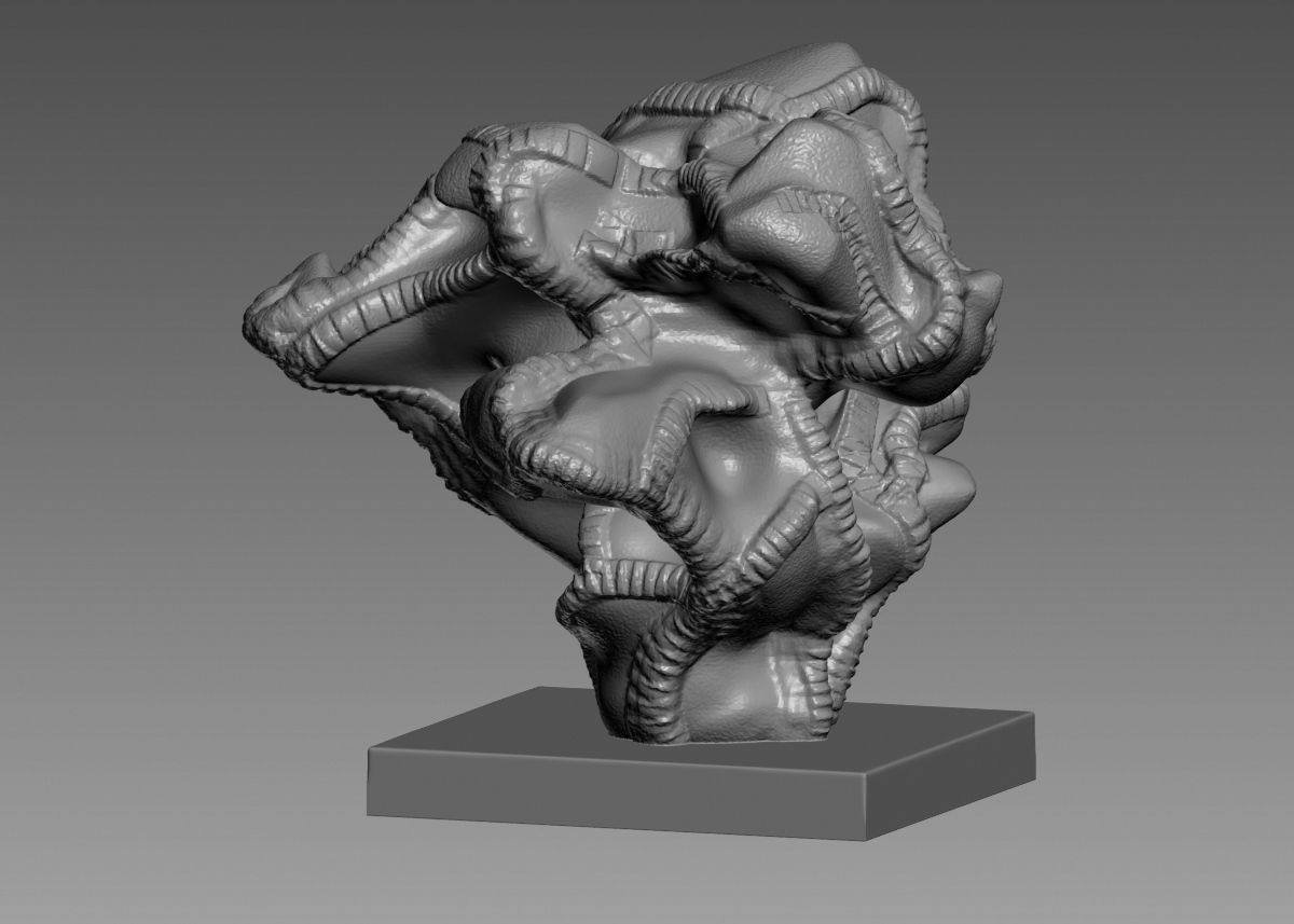 Modern Abstract Decorative sculpture 3d print model 3D print model_28