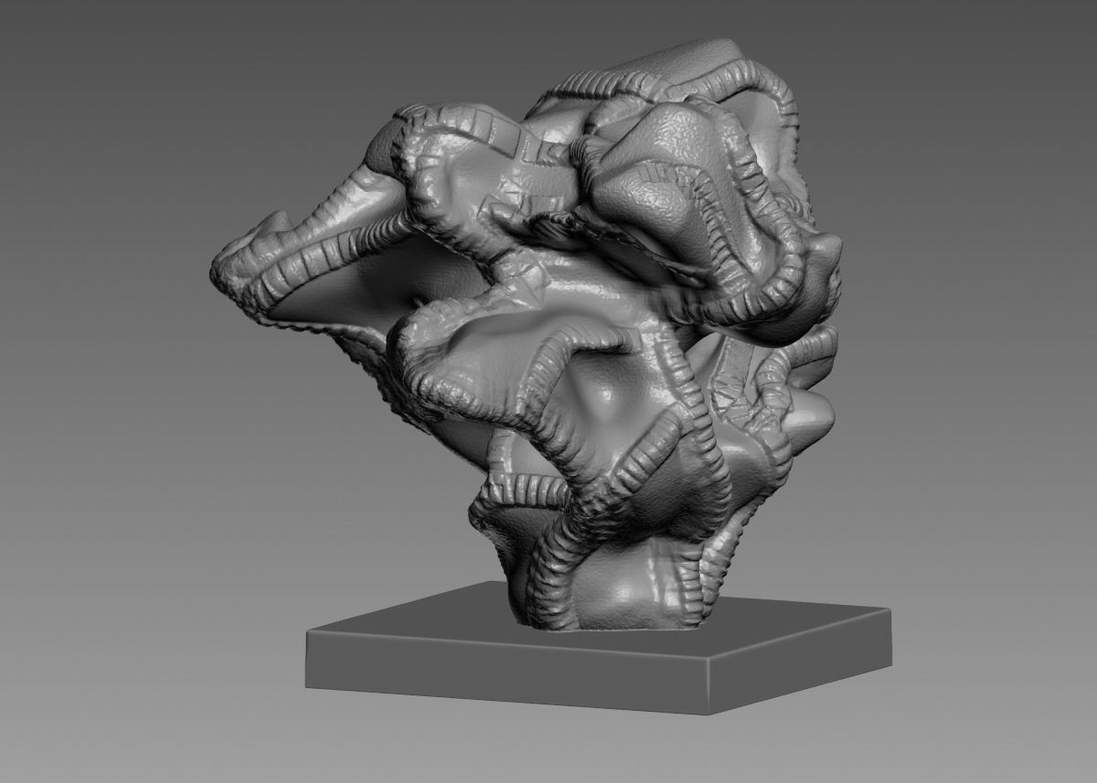 Modern Abstract Decorative sculpture 3d print model 3D print model_27