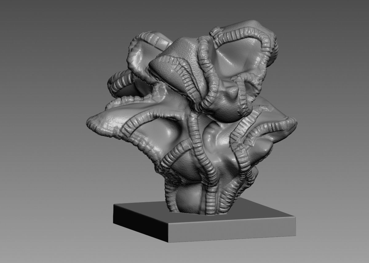 Modern Abstract Decorative sculpture 3d print model 3D print model_20
