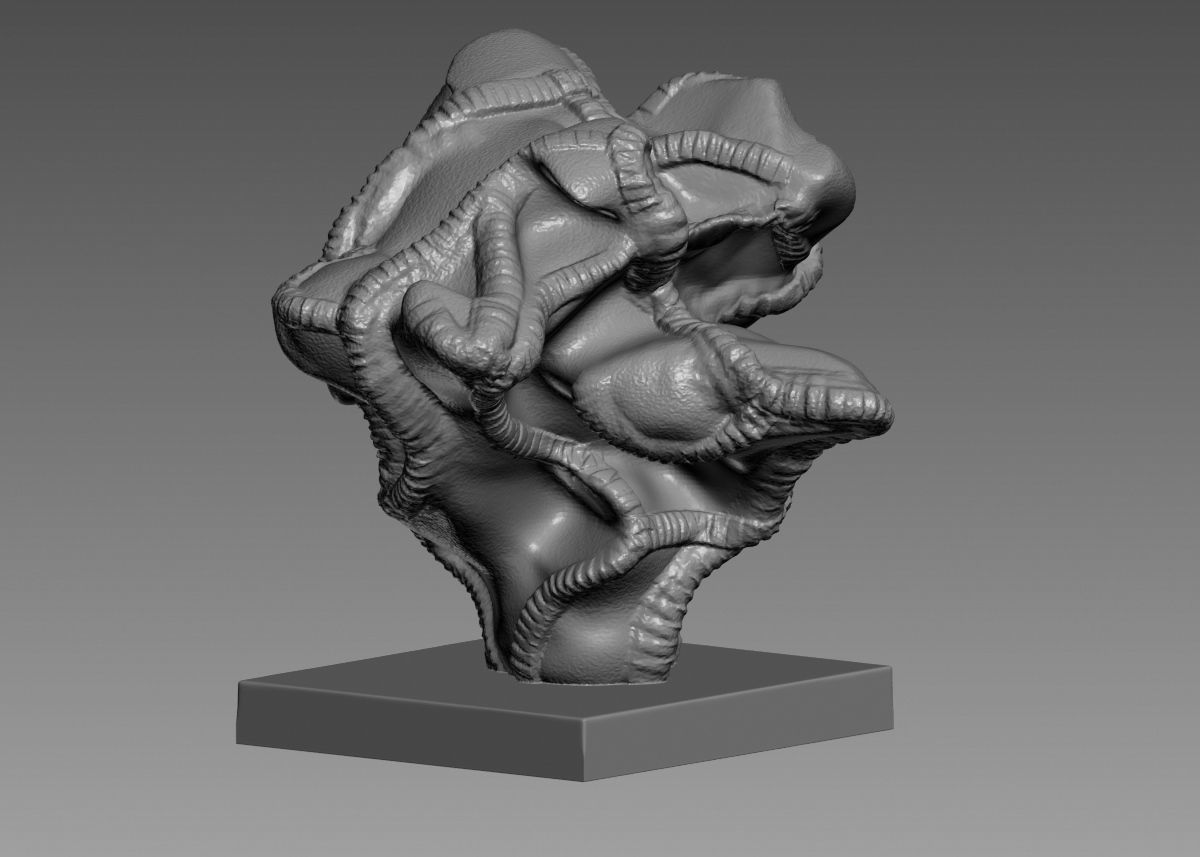 Modern Abstract Decorative sculpture 3d print model 3D print model_40