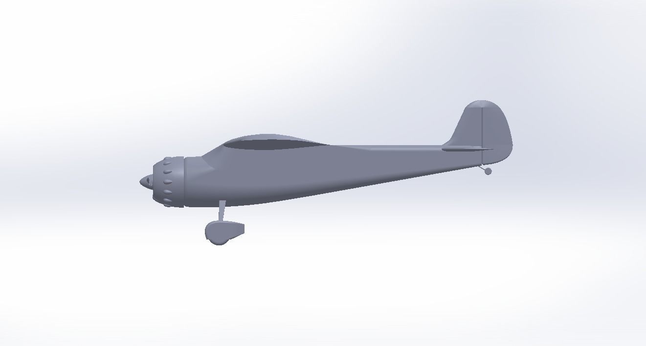 Cessna 195 航空機 模型 Cessna 195 Replica - Lightliner 3D model 3D