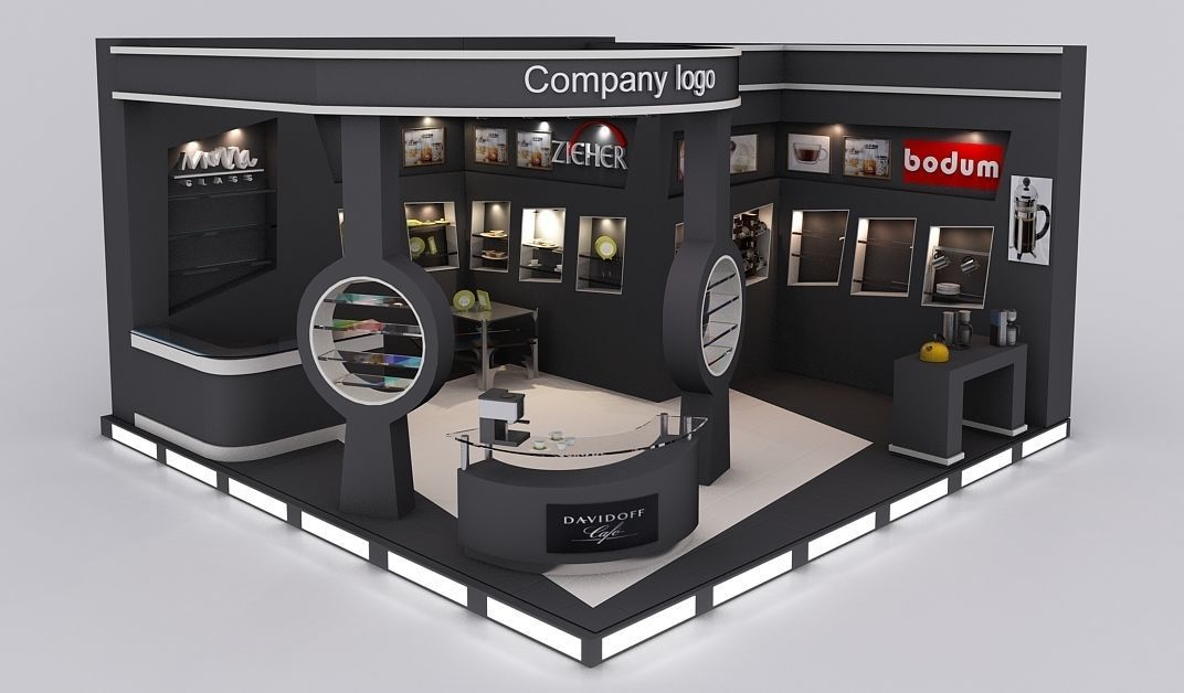 Exhibition Booth ideas 3D model_1