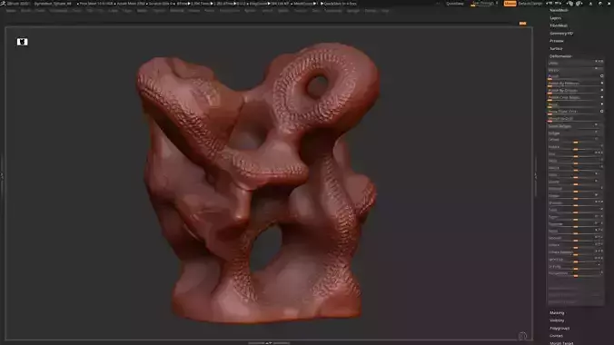 Modern Abstract Decorative sculpture 3d print model