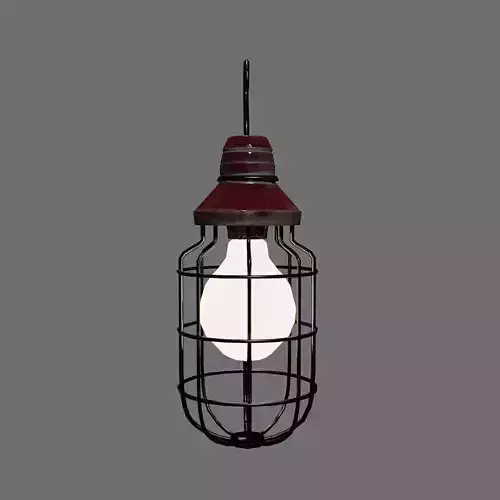 lantern model light bulb in cage