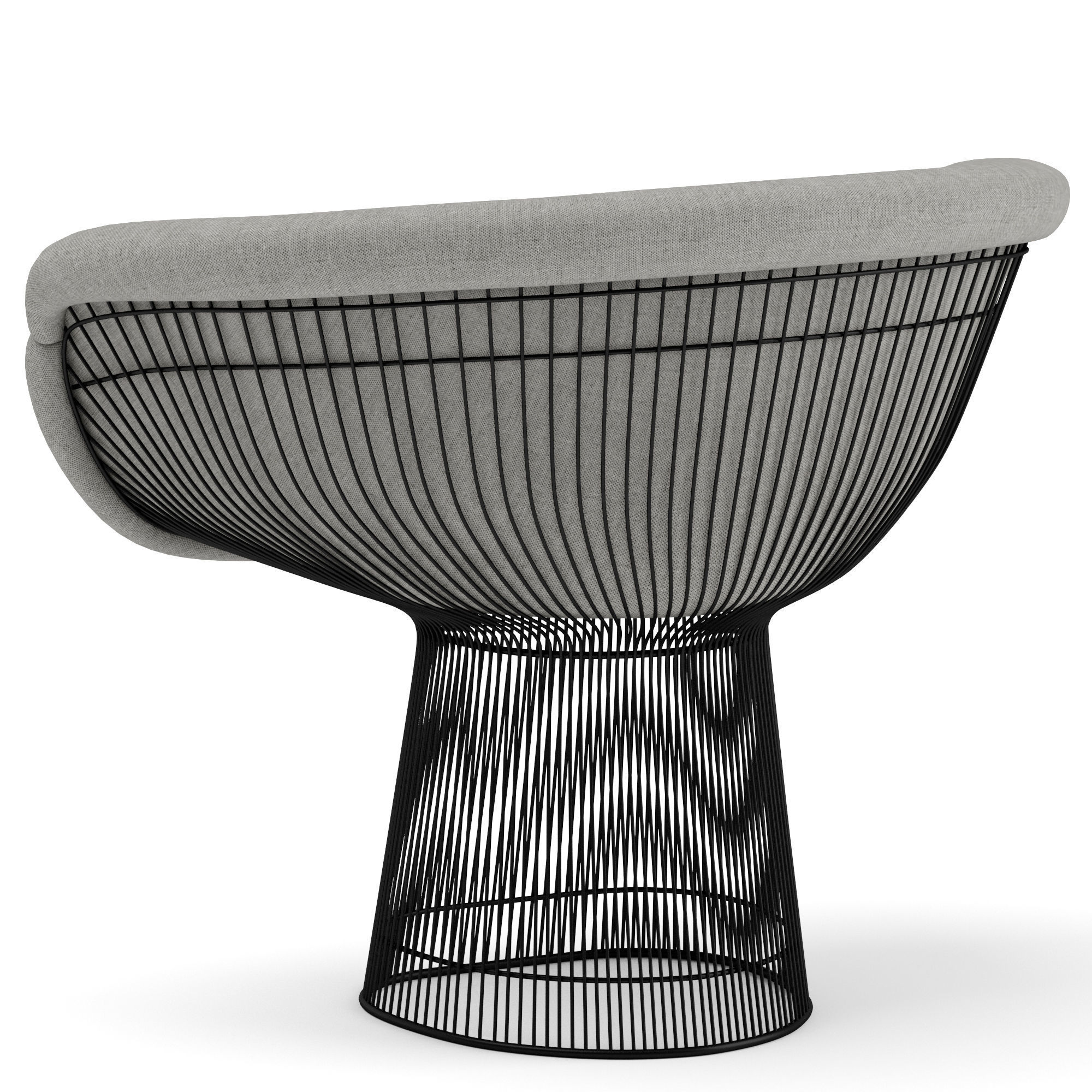 Knoll Platner lounge chair 3D model_1