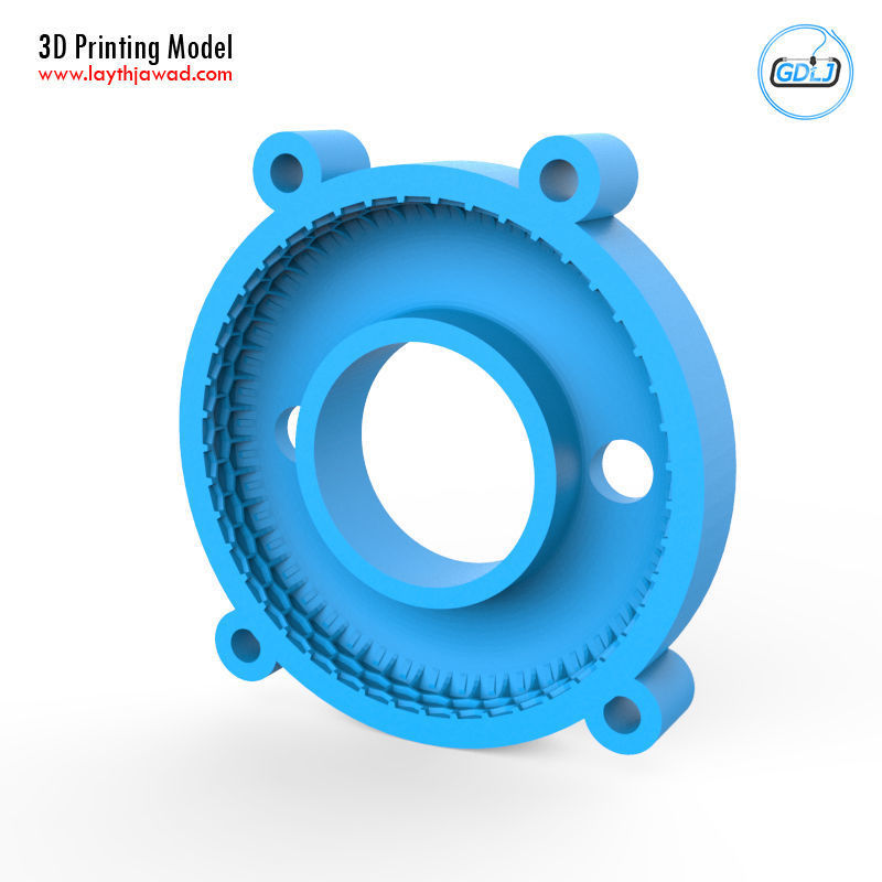 Truck Tire Mold With 3 Wheels 3D print model_9