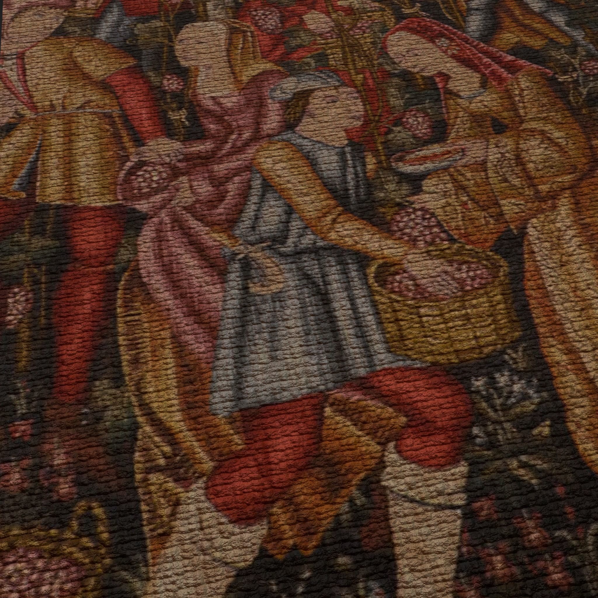 The Grape Harvest Tapestry Low-poly 3D model_2